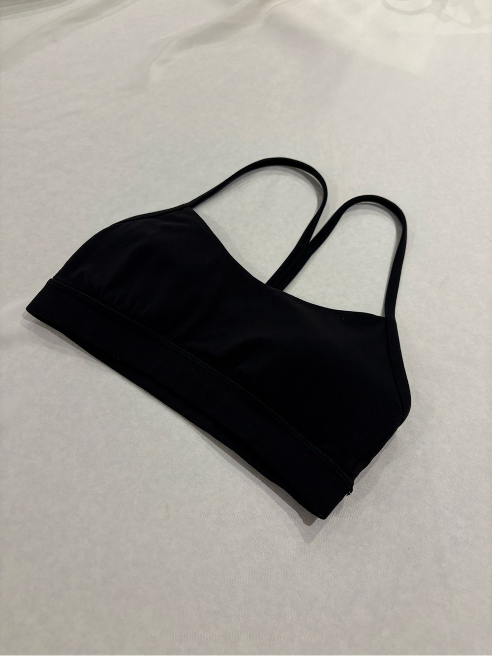 Lululemon Flow Y Nulu Sports Bra Black Size 4